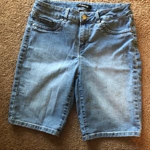 Long jean shorts